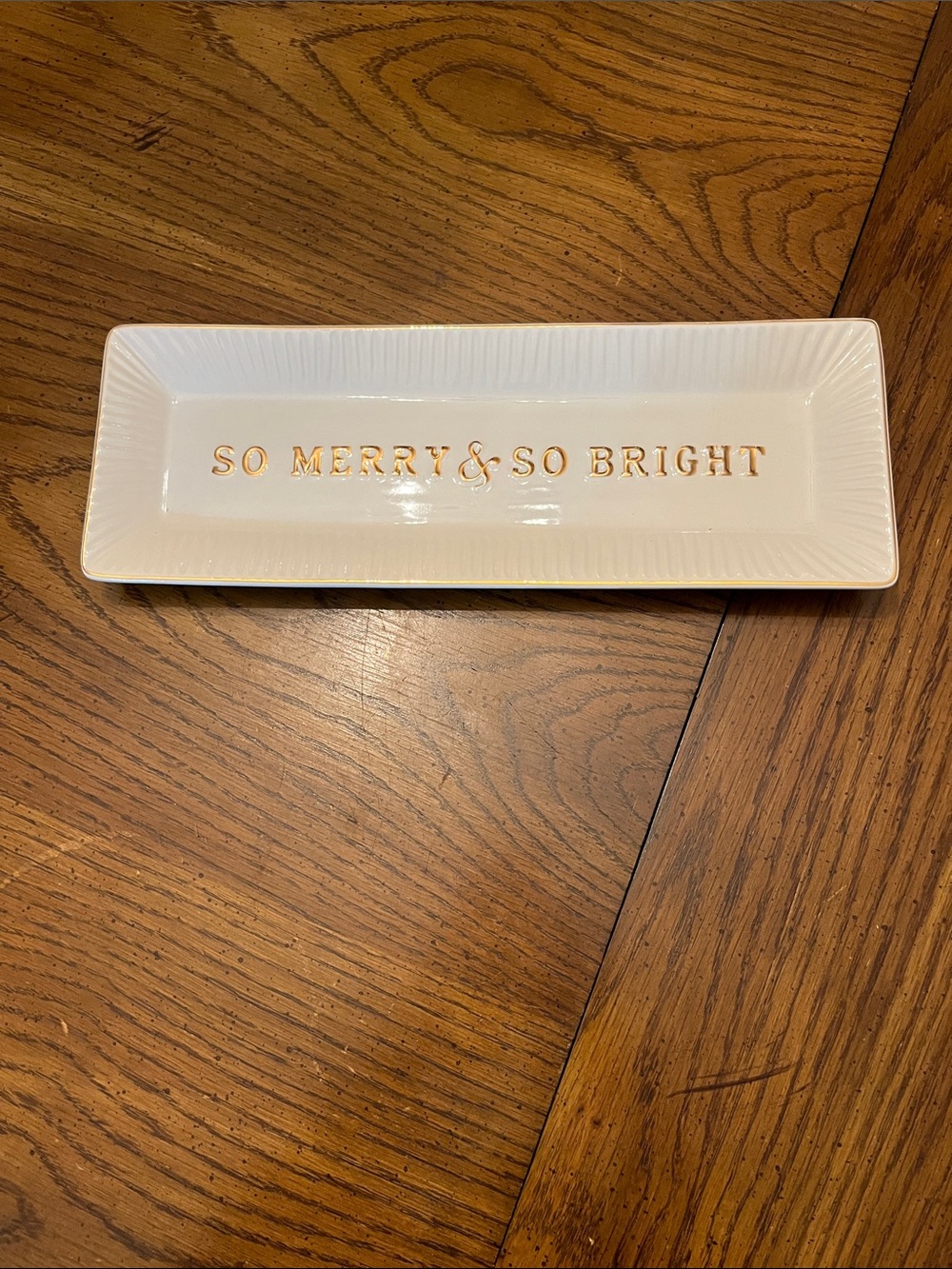 Mud Pie “So Merry & So Bright” tray/dish